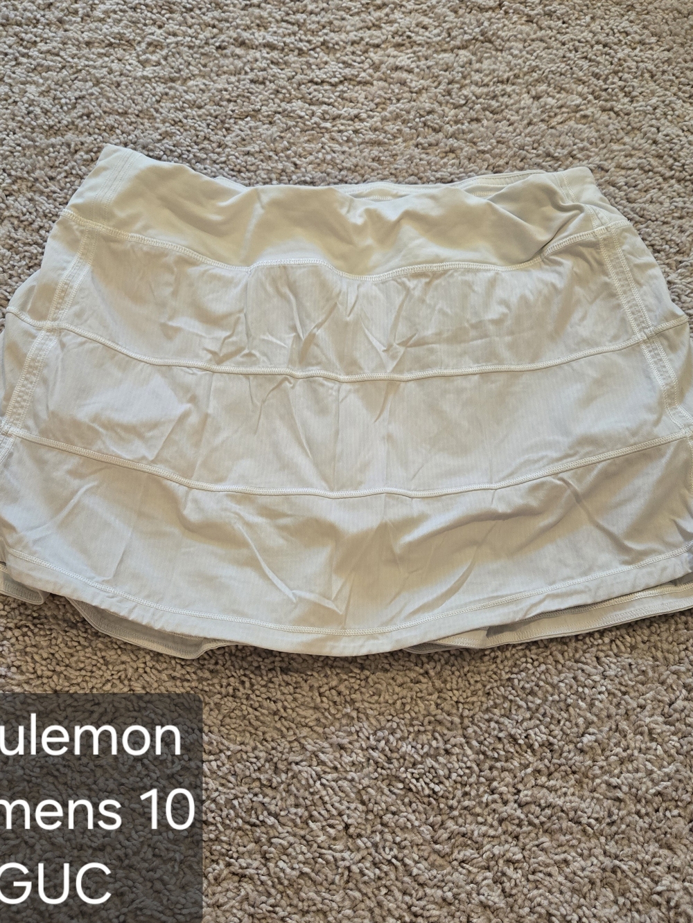 lululemon athletica White Tiered Circle Skirt